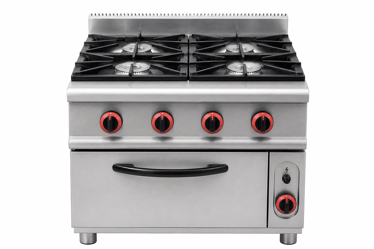 Commercial Gas Range — 4 Burner with Oven